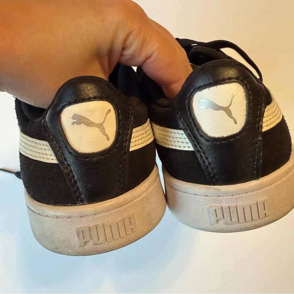 PUMA Women's Vikky 3.0 Lace Up Sneaker Black/White/Silver 9.5 US - Picture 10 of 15